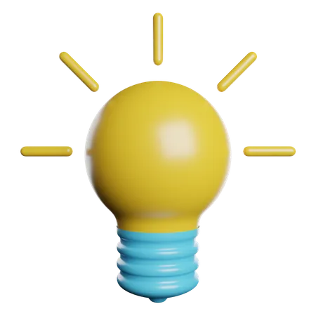 Idea Creative Bulb 3D Icon