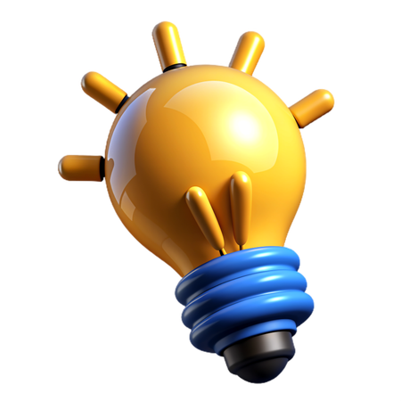 Bombilla de ideas  3D Icon