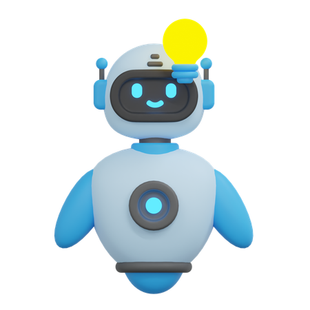 Robot de ideas  3D Icon