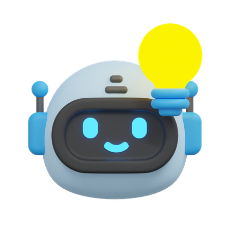 Idea bot  3D Icon