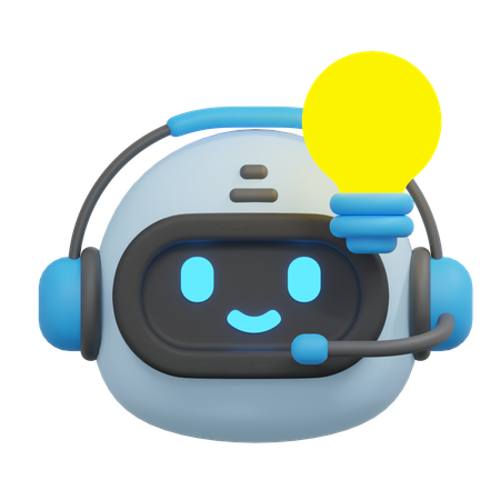 Idea bot  3D Icon