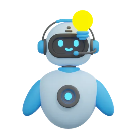 Idea bot  3D Icon