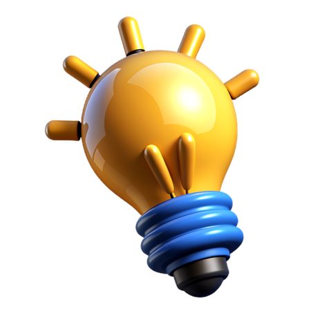 Idea bulb  3D Icon