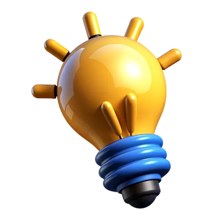 Idea bulb  3D Icon