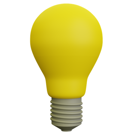 Idea Bulb  3D Illustration