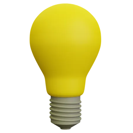 Idea Bulb  3D Illustration