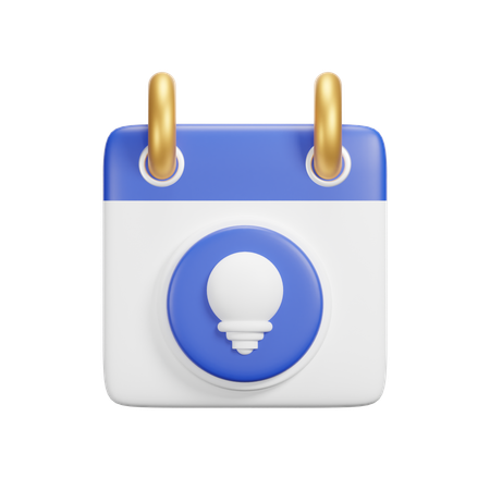 Idea Calendar  3D Icon