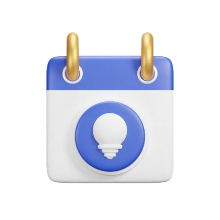 Idea Calendar  3D Icon