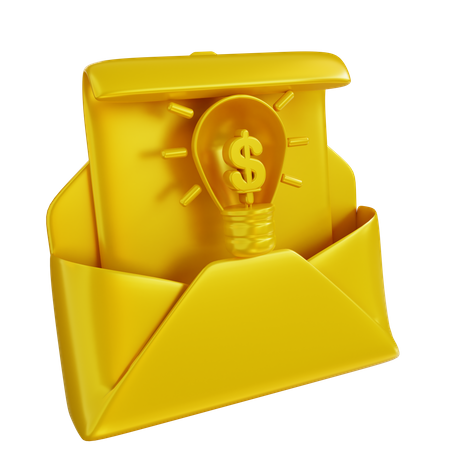 Correo de ideas  3D Icon