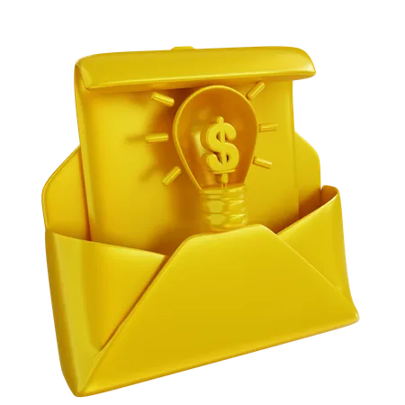 Correo de ideas  3D Icon