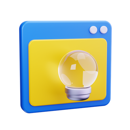 Idea creativa  3D Icon