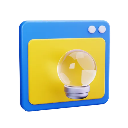 Idea creativa  3D Icon