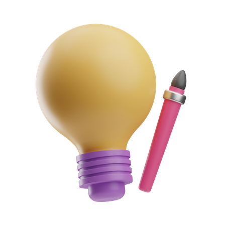 Idea creativa  3D Icon