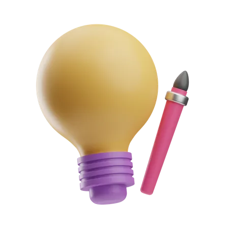 Idea creativa  3D Icon