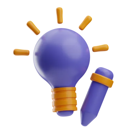 Idea creativa  3D Icon