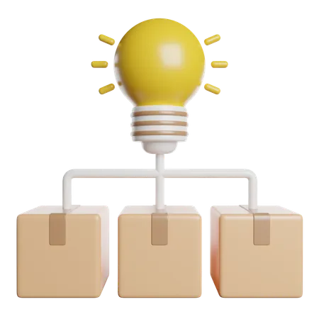 Idea Creative Bulb  3D Icon