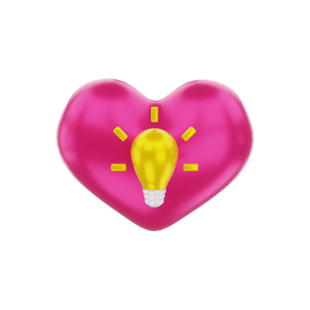 Idea de amor  3D Illustration