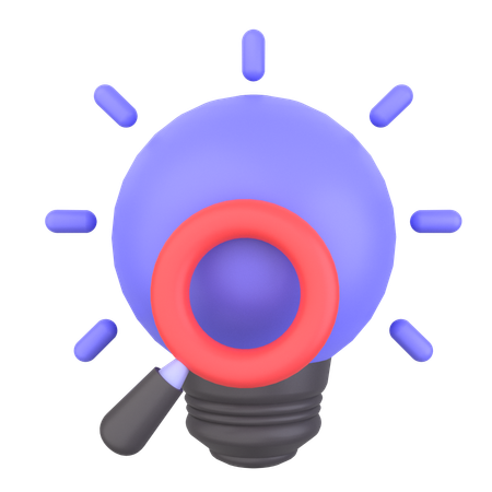 Idea de búsqueda  3D Icon