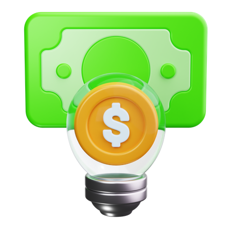 Idea de dinero  3D Icon