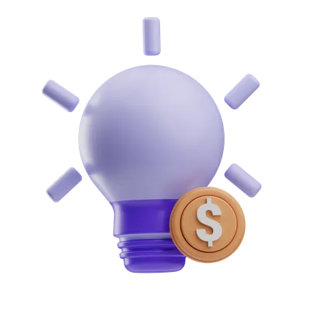 Idea de inversión  3D Icon