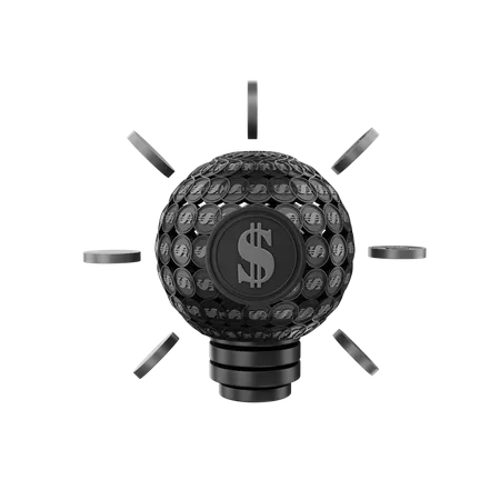 Idea de inversión  3D Icon