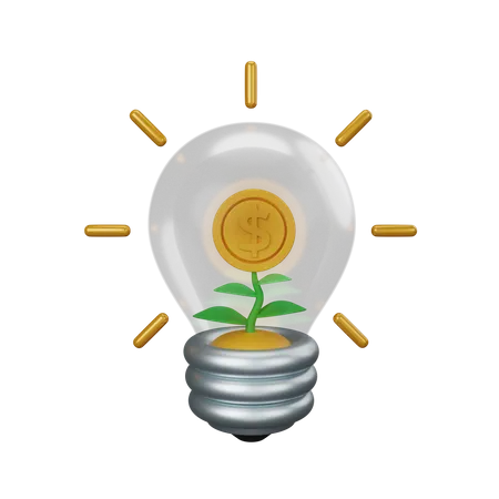 Idea de inversión  3D Icon