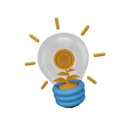 Idea de inversión  3D Icon