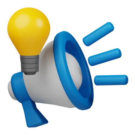 Idea de marketing  3D Icon