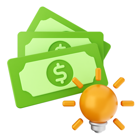 Idea de dinero  3D Icon