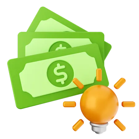 Idea de dinero  3D Icon