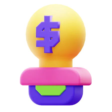 Idea de dinero  3D Icon