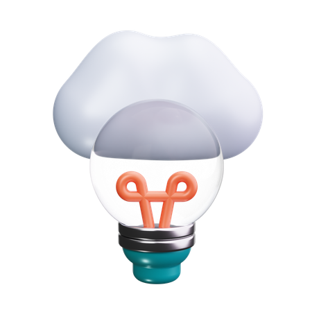 Idea de la nube  3D Icon