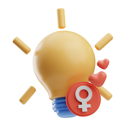 Idea femenina  3D Icon