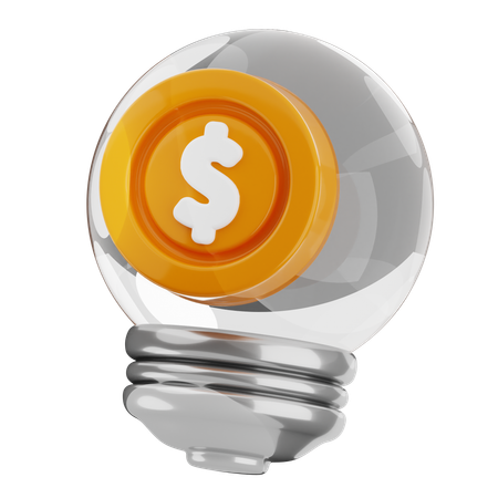 Idea financiera  3D Icon