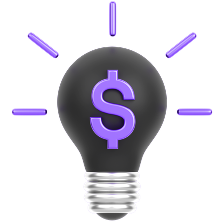 Idea financiera  3D Icon