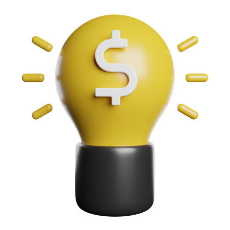 Idea financiera  3D Icon