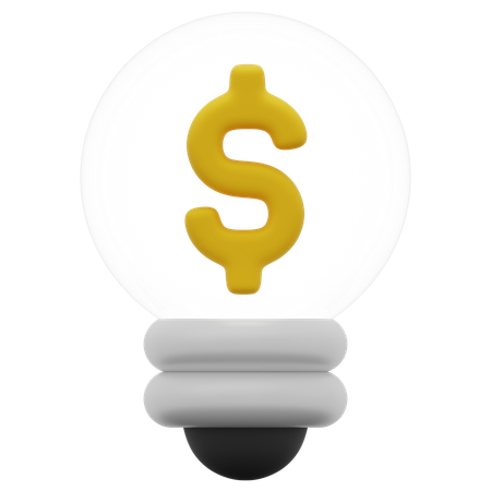 Idea financiera  3D Icon