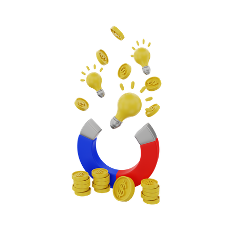 Idea financiera  3D Icon