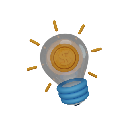 Idea financiera  3D Icon