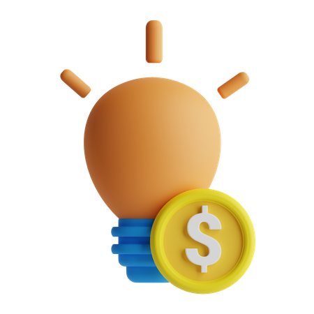 Idea financiera  3D Icon