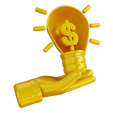 Idea financiera  3D Icon