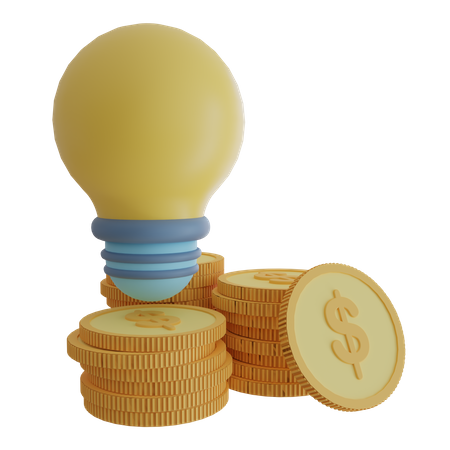 Idea financiera  3D Icon