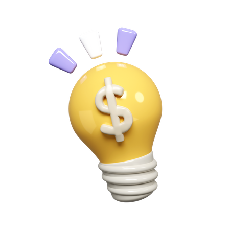 Idea financiera  3D Icon