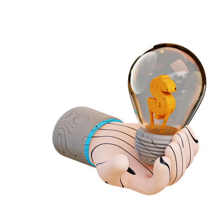 Idea financiera  3D Icon