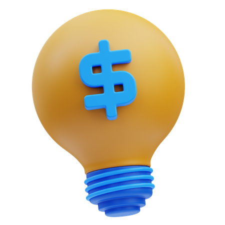 Idea financiera  3D Icon