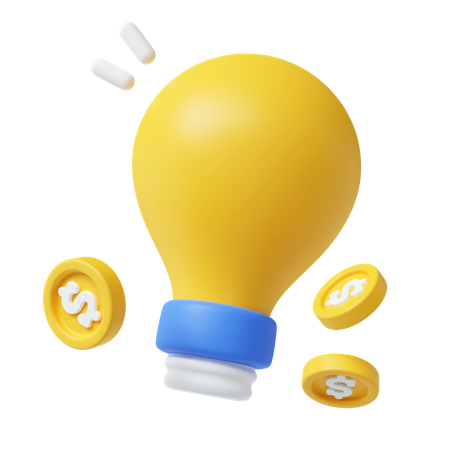 Idea financiera  3D Icon