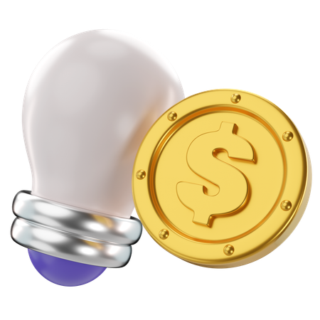 Idea financiera  3D Icon