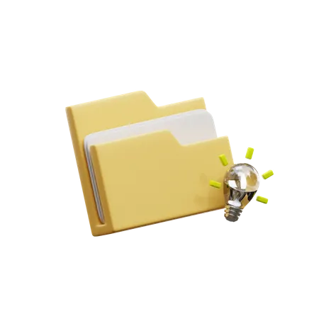 Idea Folder  3D Icon