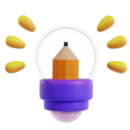 Idea Illumination Tool  3D Icon