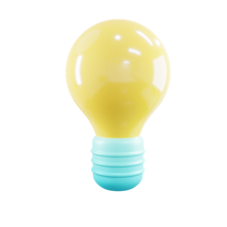 Idea Lamp  3D Icon